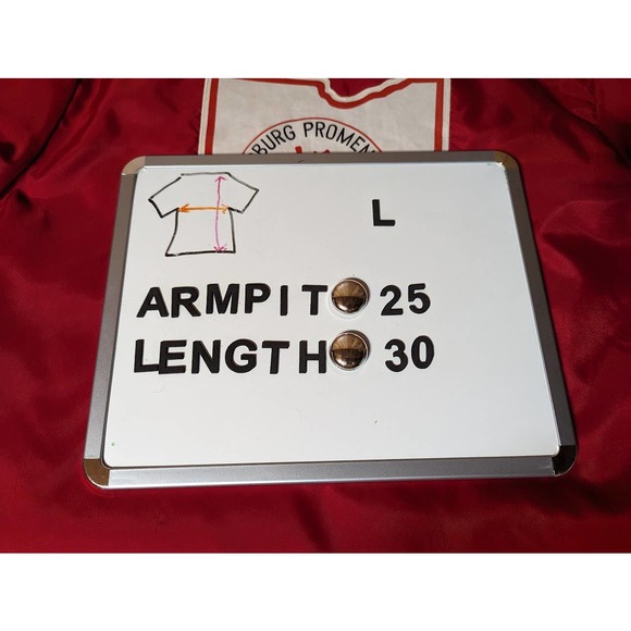 Vintage GEM Sportswear L Red Button Lined Jacket Ohio Promenders Dance - Picture 9 of 9